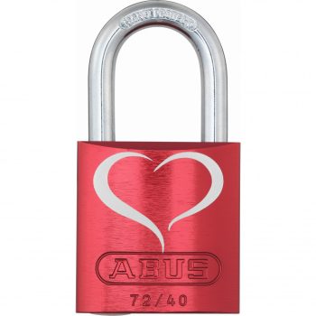 Abus alumínium lakat 72/40 Love Lock 2 db kulccsal