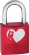 Abus alumínium lakat 72/40 Love Lock 2 db kulccsal