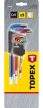 Imbuszkulcs készlet Topex, 9 részes 1,5-10 mm Színes