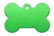 Egyedi gravírozott biléta kutyáknak zöld színben