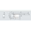 Dorma TS-90 ajtócsukó, ajtóbehúzó csúszósínnel