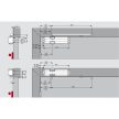 Dorma TS-90 ajtócsukó, ajtóbehúzó csúszósínnel