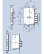 CR Serrature 2650-28 biztonsági zár 3 darab kéttollú kulccsal