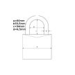 Lakat Abus Titalium 727/60 2 db kulccsal