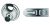 Abus Diskus 20/80 lakat + Abus 140/120 lakatpánt 2 db kulccsal