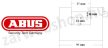 ABUS 722/90 lakat 2 db kulccsal
